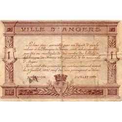 COUNTY 49 - ANGERS - 1 FRANC 1915 - CHAMBER OF COMMERCE