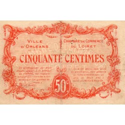 41 - ORLEANS - 50 CENTIMES 1915 - 02.08 - CHAMBRES DE COMMERCE