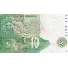 SOUTH AFRICA - PICK 123 a  - 10 RAND - ND 1993 - RHINOCEROS