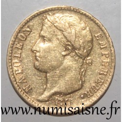 FRANKREICH - KM 695 - 20 FRANCS 1810 A - Paris - NAPOLEON I. - RÜKSEITE 'EMPIRE' REICH