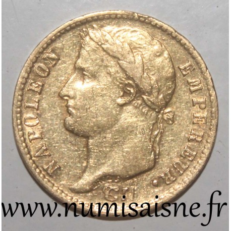 FRANKREICH - KM 695 - 20 FRANCS 1810 A - Paris - NAPOLEON I. - RÜKSEITE 'EMPIRE' REICH