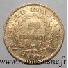 FRANKREICH - KM 695 - 20 FRANCS 1810 A - Paris - NAPOLEON I. - RÜKSEITE 'EMPIRE' REICH