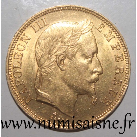 GADOURY 1112 - 50 FRANCS 1866 BB - Strasbourg - OR - NAPOLEON III - KM 804