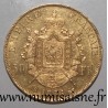 GADOURY 1112 - 50 FRANCS 1866 BB - Strasbourg - OR - NAPOLEON III - KM 804