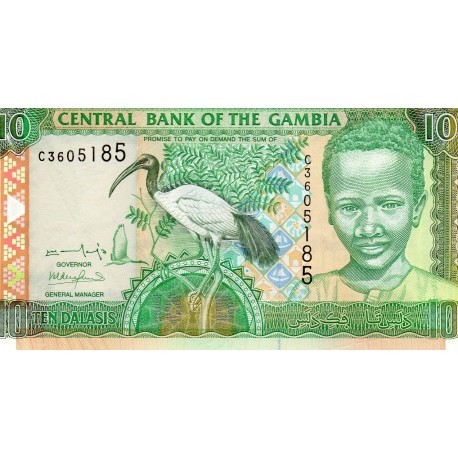 GAMBIA - PICK 21 a - 10 DALASIS - NON DATE - 2001-05 - Sign 13