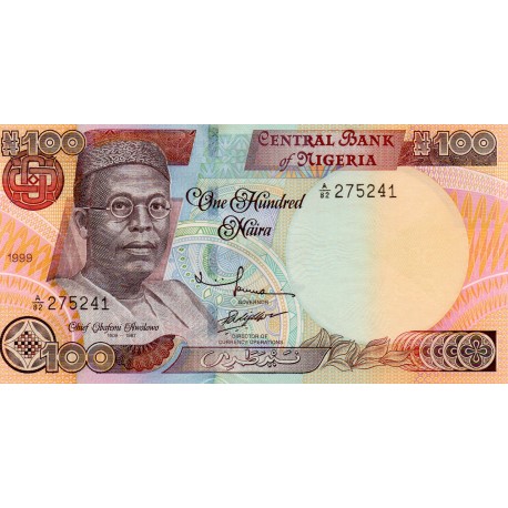 NIGERIA - PICK 28 b - 100 NAIRA 1999