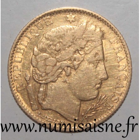 FRANCE - KM 830 - 10 FRANCS 1850 A - Paris - TYPE CÉRÈS - GOLD