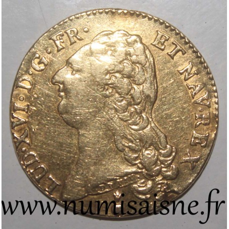 Gad 363 - LOUIS XVI - DOUBLE LOUIS D'OR À LA TÊTE NUE - 1786 AA - Metz