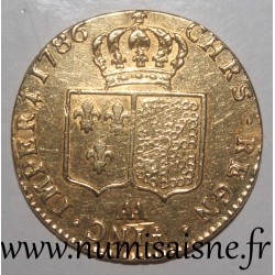 FRANKREICH - Gad 363 - LOUIS XVI - DOPPELTER GOLDENER LOUIS MIT NACKTEM KOPF - 1786 AA - Metz