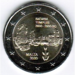MALTE - 2 EURO 2020 - TEMPLE SKORBA