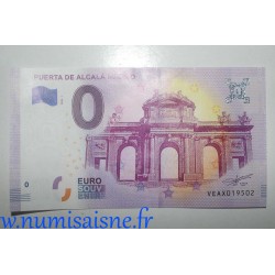 SPANIEN - TOURISTISCH 0 EURO SOUVENIR-SCHEINE - PUERTA DE ALCALÁ - MADRID - 2020