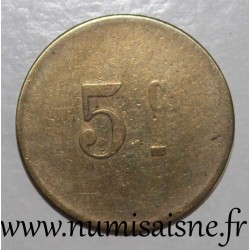 FRANCE - County 62 - ARRAS - 5 CENTIMES - CAFÉ DE LA PAIX