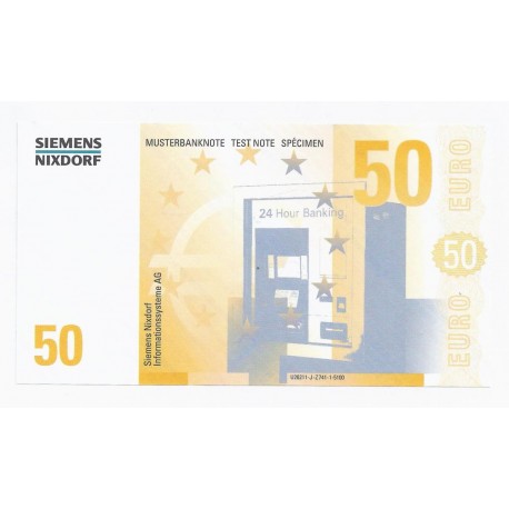 SIEMENS NIXDORF -  50 EUROS - SPECIMEN - NEUF