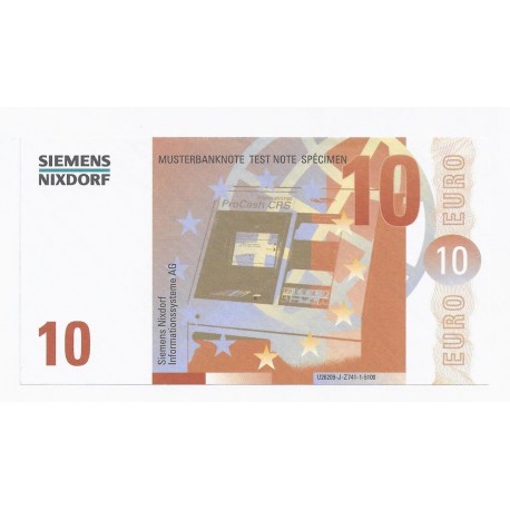 SIEMENS NIXDORF -  10 EUROS - SPECIMEN - NEUF