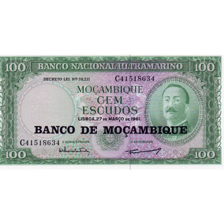 MOZAMBIQUE - PICK 117 - 100 ESCUDOS - NOT DATED - 1976