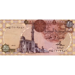 EGYPT - PICK 50 d - 1 Pound - 1986-1992 - sign 18