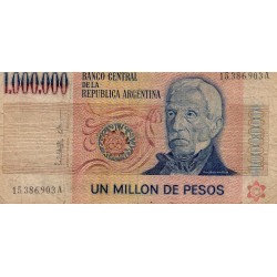 ARGENTINIEN - PICK 310 - 1.000.000 PESOS ( 1981-83 )