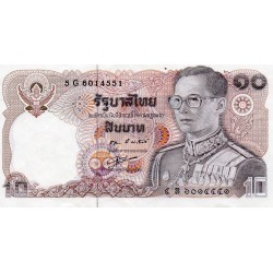 THAILAND - PICK 87 - 10 BAHT - 1980 - SIGN 55