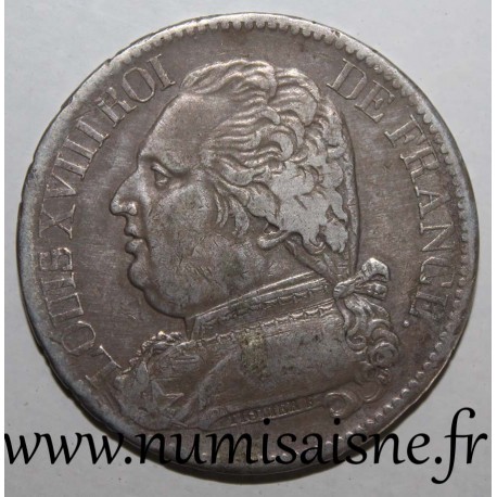 FRANCE - KM 702 - 5 FRANCS 1814 L - Bayonne - TYPE LOUIS XVIII