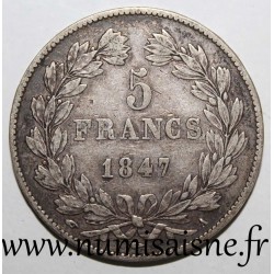 FRANCE - KM 749 - 5 FRANCS 1847 A - Paris - LOUIS PHILIPPE 1st