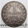 FRANCE - KM 749 - 5 FRANCS 1847 A - Paris - LOUIS PHILIPPE 1st