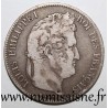 FRANCE - KM 749 - 5 FRANCS 1837 B - Rouen - LOUIS PHILIPPE Ist