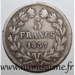 FRANCE - KM 749 - 5 FRANCS 1837 B - Rouen - LOUIS PHILIPPE Ist