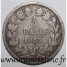 FRANCE - KM 749 - 5 FRANCS 1835 W - Lille - LOUIS PHILIPPE Ist