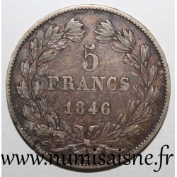 FRANCE - KM 749 - 5 FRANCS 1846 A - Paris - LOUIS PHILIPPE 1st