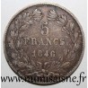 FRANCE - KM 749 - 5 FRANCS 1846 A - Paris - LOUIS PHILIPPE 1st