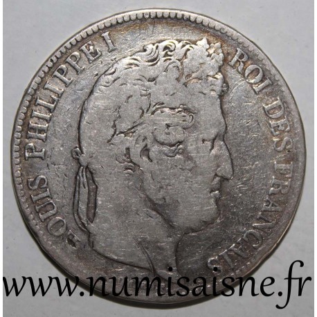 FRANCE - KM 749 - 5 FRANCS 1833 A - Paris - LOUIS PHILIPPE 1