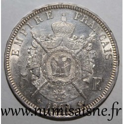 FRANCE - KM 799 - 5 FRANCS 1869 BB - Strabourg - TYPE NAPOLEON III