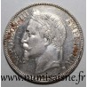 FRANCE - KM 799 - 5 FRANCS 1868 BB - Strasbourg - TYPE NAPOLEON III