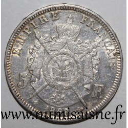 FRANCE - KM 799 - 5 FRANCS 1868 BB - Strasbourg - TYPE NAPOLEON III