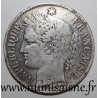 FRANCE - KM 818 - 5 FRANCS 1870 K - Bordeaux - CERES - M at 2h