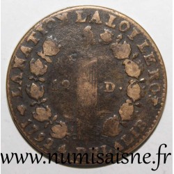 FRANKREICH - KM 600 - 12 DENIERS JAHR 4 - 1792 D - Lyon - Typ FRANCOIS