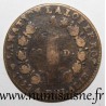 FRANCE - KM 600 - 12 DENIERS YEAR 4 - 1792 D - Lyon - Type FRANCOIS