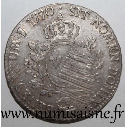 FRANCE - Gad 322a - LOUIS XV - ECU WITH HEADBAND 1770 - Pau - streaks of adjustment - KM 518