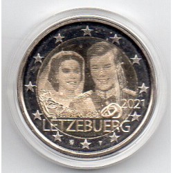 LUXEMBURG - 2 EURO 2021 - JAHRESTAG DER HOCHZEIT DES GROß-HERZOGS HENRI - HOLOGRAM TYP