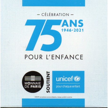 FRANCE - 2 EURO 2021 - 75 ANS DE L'UNICEF