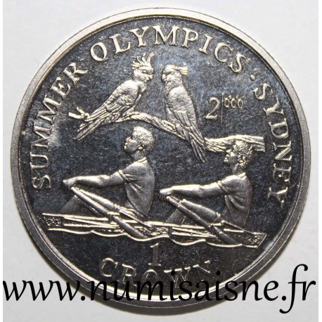 GIBRALTAR - KM 791 - 1 CROWN 1999 - OLYMPIC GAMES - SYDNEY - ROWING