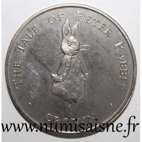 GIBRALTAR - KM 525 - 1 CROWN 1997 - THE TALE OF PETER RABBIT