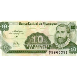 NICARAGUA  - PICK 169 - 10 CENTAVOS - (1991)