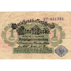 GERMANY - PICK 52 - 1 MARK - 12/08/1914