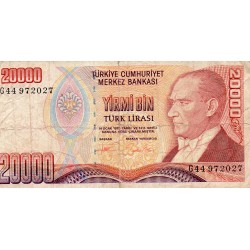 TÜRKEI - PICK 202 - 20 000 LIRA - L 1970 (1995)