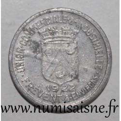 FRANCE - County 62 - FREVENT - 5 CENT 1922 - UNION COMMERCIALE INDUSTRIELLE