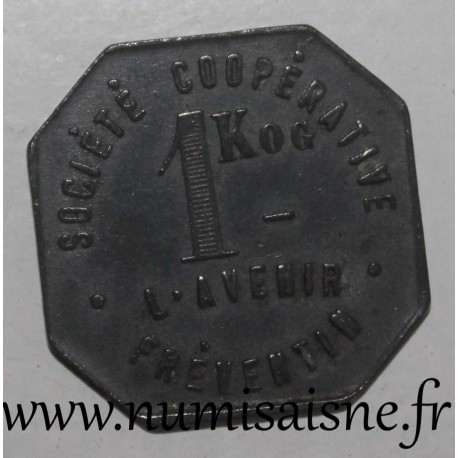 FRANCE - County 62 - FREVENT - 1 KILO - SOCIETE COOPERATIVE