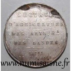 ATTENDANCE TOKEN - AGRICULTURE, ARTS & A DES LANDES SOCIETY - LOUIS PHILIPPE I