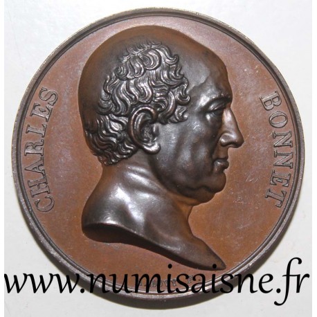 MEDAL - CHARLES BONNET - 1823 - SWISS NATURALIST AND PHILOSOPHER