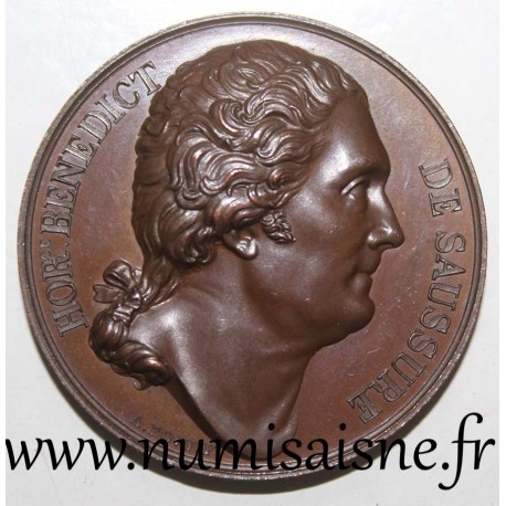 MEDAL - HORACE BENEDICT DE SAUSSURE - SCHWEIZER NATURALIST UND PHYSIKER - 1823